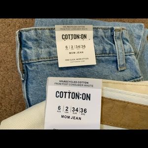 NWT cotton on mom jeans